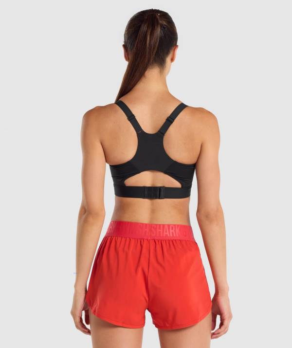 Damske Športové Podprsenky Gymshark Racer Back Čierne | QA9836502